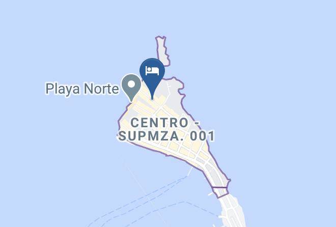 Isla Mujeres - Hotel Paradise Suites Maps