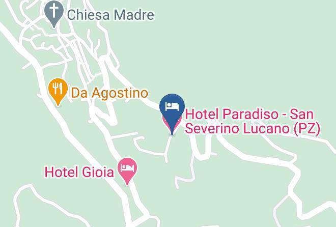 Hotel Paradiso San Severino Lucano Map