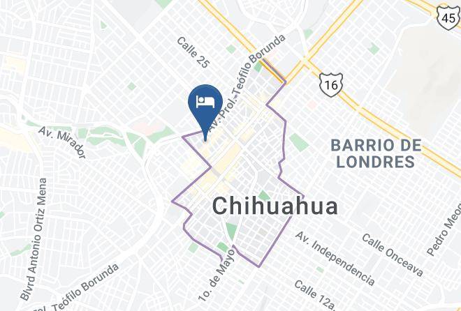 Hotel Parador Chihuahua Map