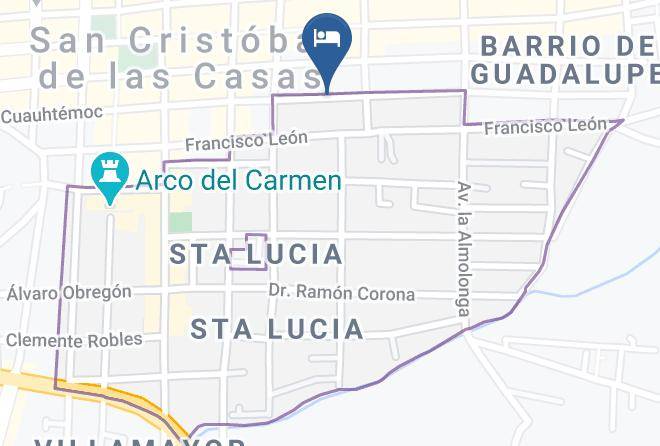 San Cristobal De Las Casas - Hotel Parador Margarita Maps