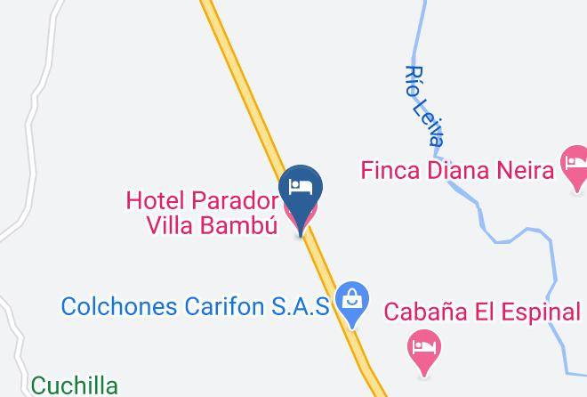 Hotel Parador Villa Bambu Map - Boyaca - Sachica