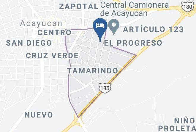 Acayucan - Hotel Paraiso Maps
