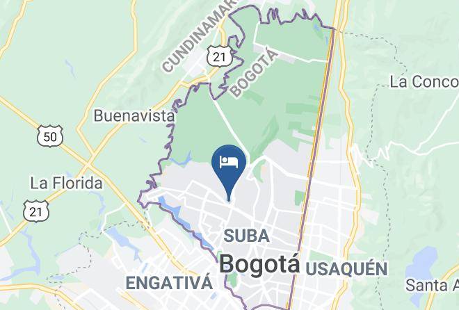 Bogota - Hotel Paraiso Azul Maps