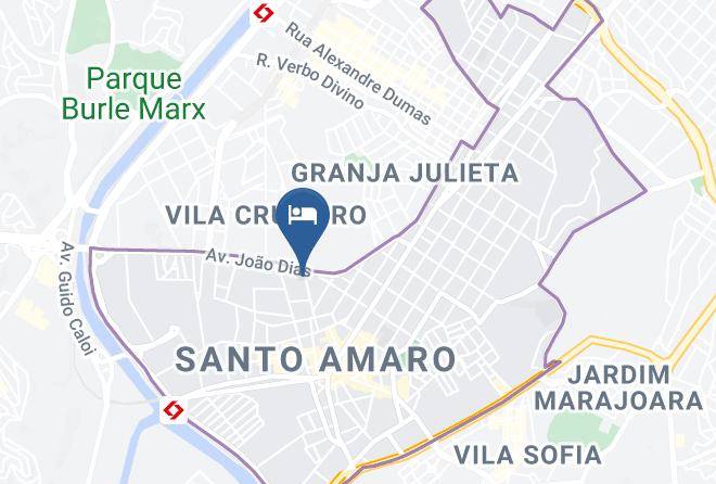 Sao Paulo Santo Amaro - Hotel Paraiso Dos Sonhos Maps
