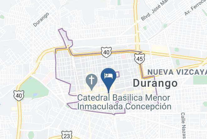Durango Durango Centro - Hotel Paraiso Maps