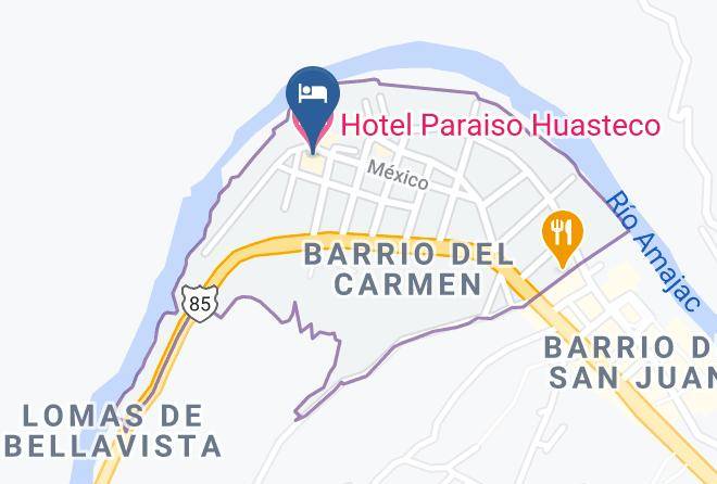 Tamazunchale - Hotel Paraiso Huasteco Maps