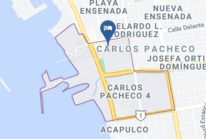 Ensenada - Hotel Paraiso Las Palmas Maps