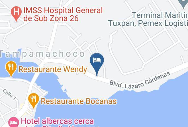 Tuxpan - Hotel Paraiso Real Maps