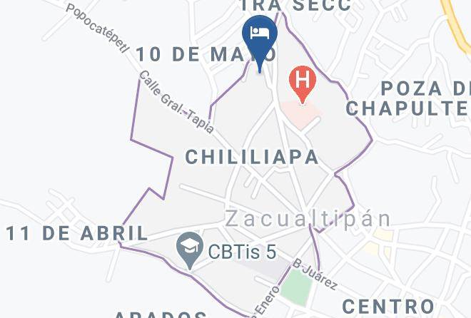 Zacualtipan De Angeles - Hotel Paraiso Real Maps