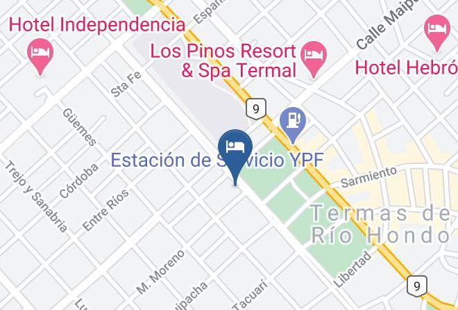 Rio Hondo - Hotel Paraiso Termal Maps
