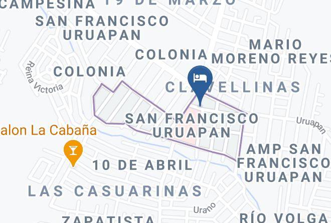 Uruapan - Hotel Paraiso Uruapan Maps
