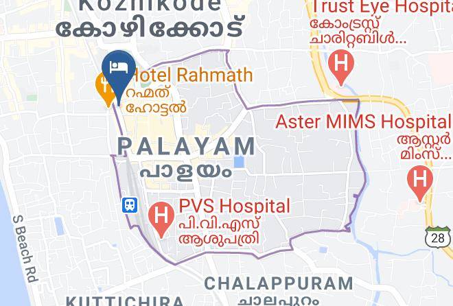 Kozhikode - Hotel Paramount Tower Maps