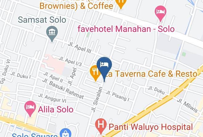 Surakarta - Hotel Parangraja Maps