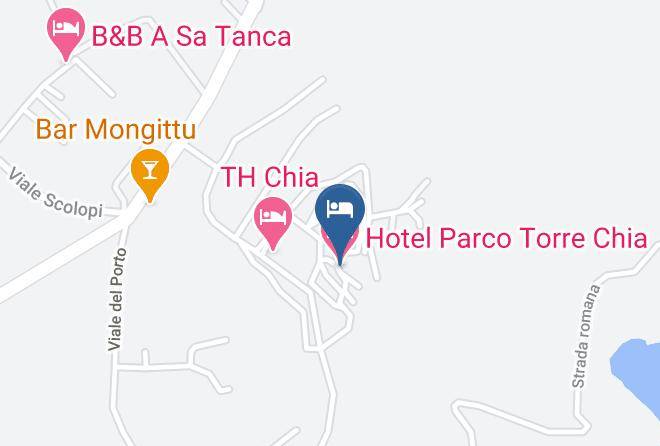 Province Of South Sardinia - Hotel Parco Torre Chia Maps