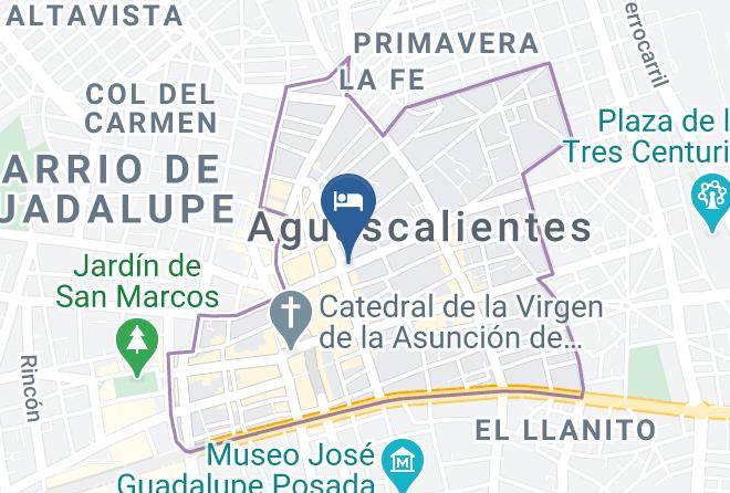 Aguascalientes Aguascalientes City Center - Hotel Parga Maps