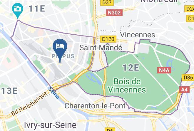 Paris - Hotel Paris Bercy Maps