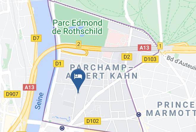 Hotel Paris Boulogne Map