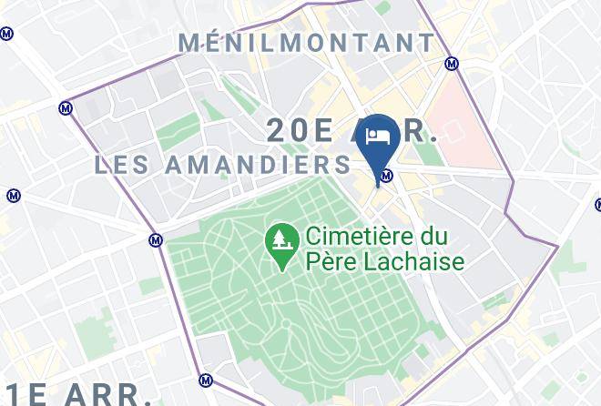 Hotel Paris Gambetta Map