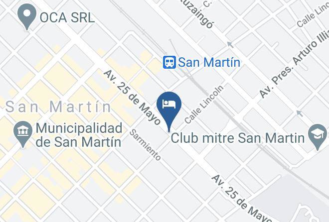 General San Martin - Hotel Paris Maps