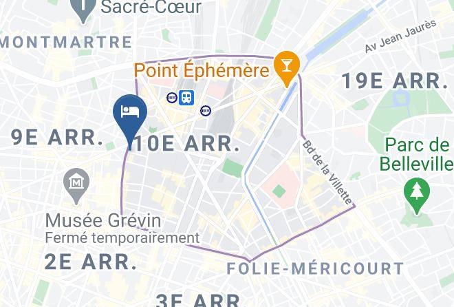 Hotel Paris Lafayette Map