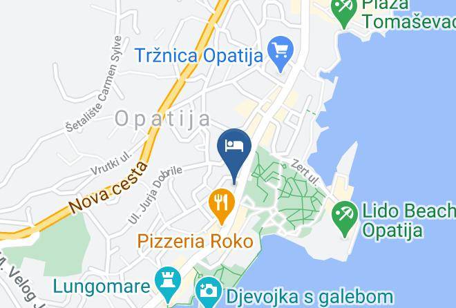 Opatija - Hotel Paris Maps