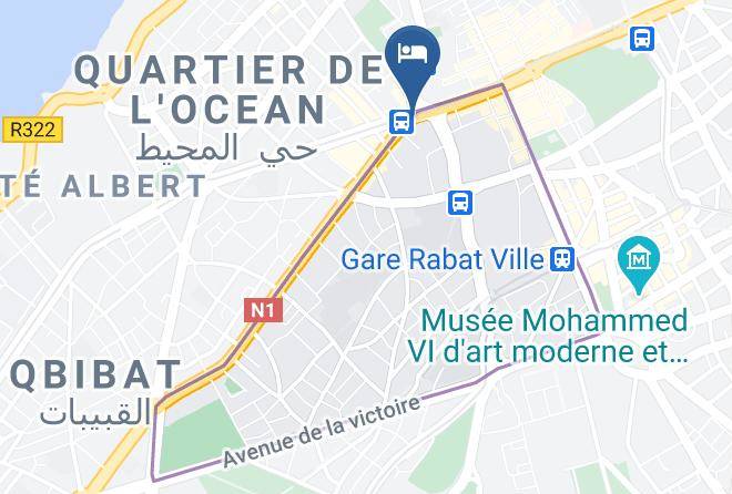 Rabat - Hotel Paris Maps