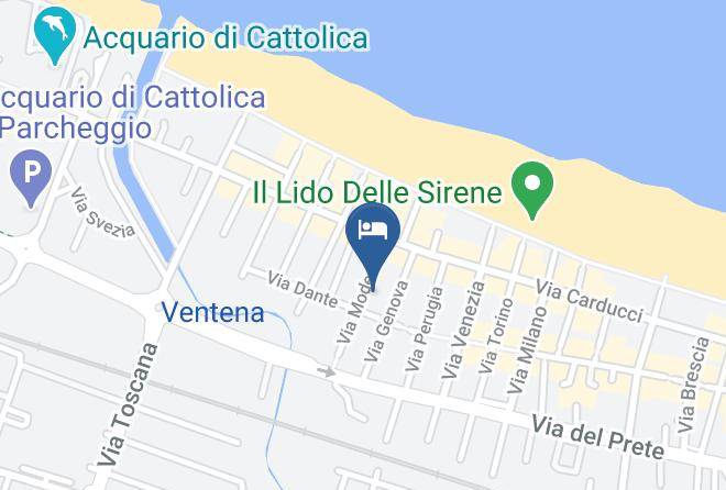 Rimini - Hotel Paris Cattolica Maps