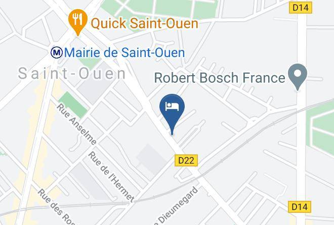Seine St Denis - Hotel Paris Saint Ouen Maps