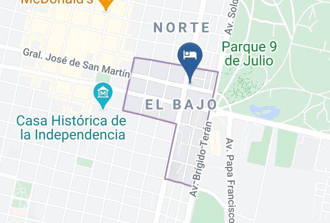 Tucuman City - Hotel Paris Maps