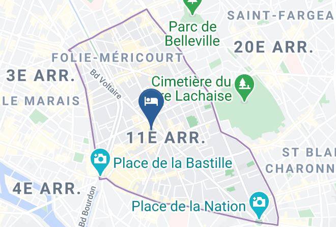 Paris - Hotel Paris Voltaire Maps