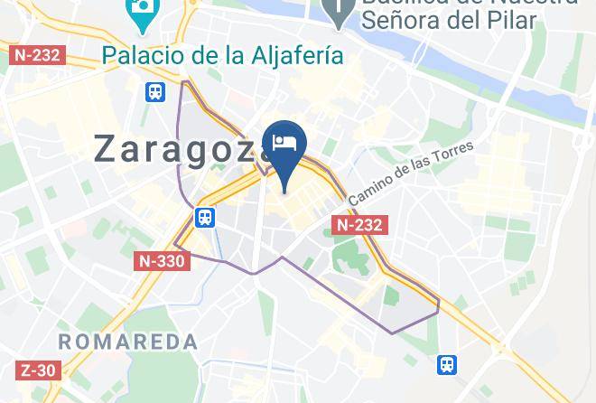 Zaragoza - Hotel Paris Maps