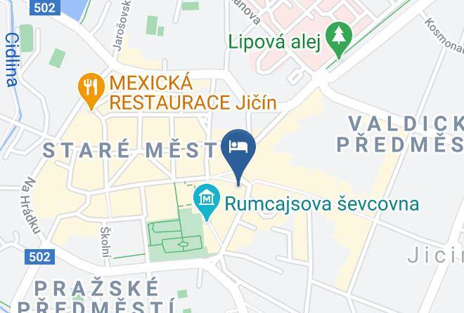 Jicin - Hotel Pariz Maps
