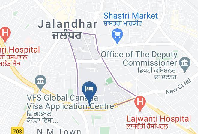 Jalandhar - Hotel Park Lane Maps