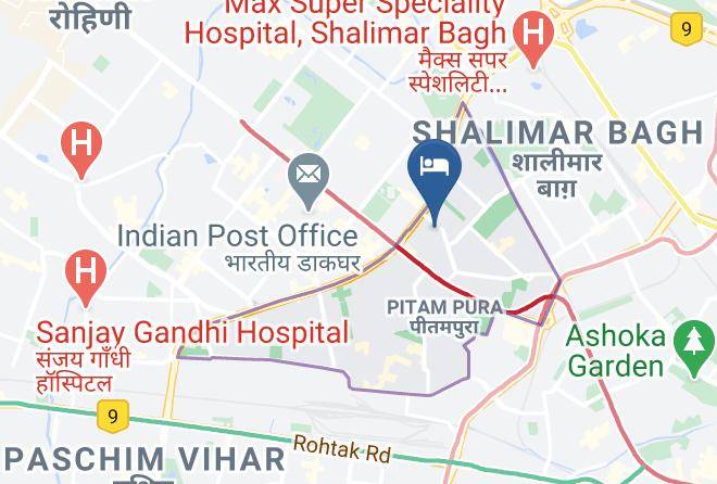 New Delhi - Hotel Park Residency Delhi Putampura Maps