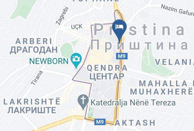 Hotel Parlament Prishtine Map