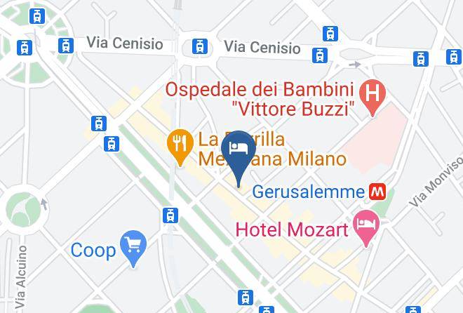 Milan - Hotel Parma Maps