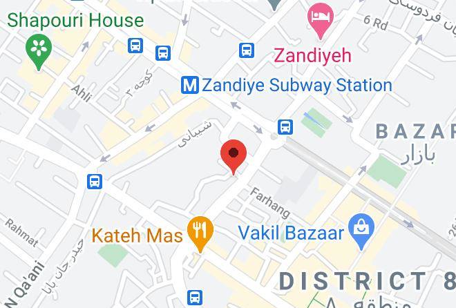 Shiraz - Hotel Parmis Maps