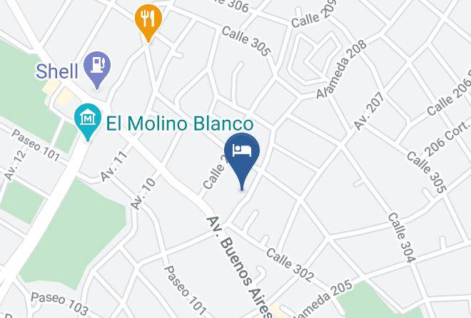 Villa Gesell - Hotel Parque Bonito Maps