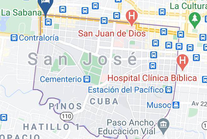 San Jose - Parque Del Lago Boutique Hotel Maps