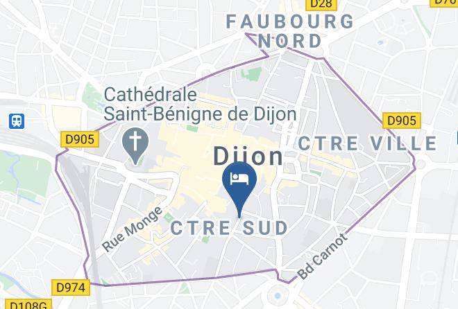 Cote D Or - Hotel Particulier Maleteste Maps