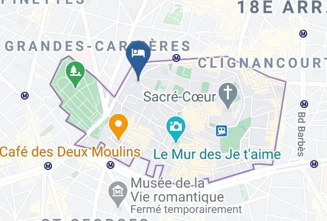 Hotel Particulier Montmartre Map