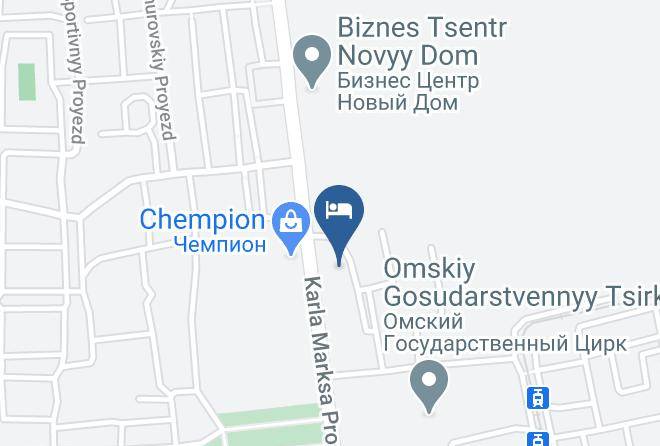 Omsk - Hotel Partkom Maps