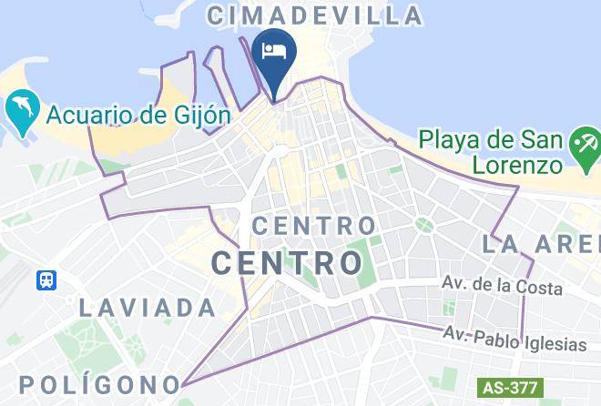 Hotel Alda Pasaje Gijon Map