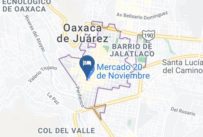 Oaxaca De Juarez - Hotel Pasaje Maps