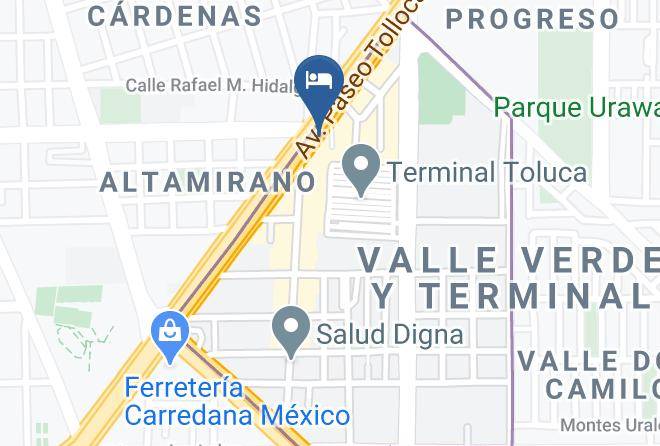 Toluca - Hotel Pasaje Maps