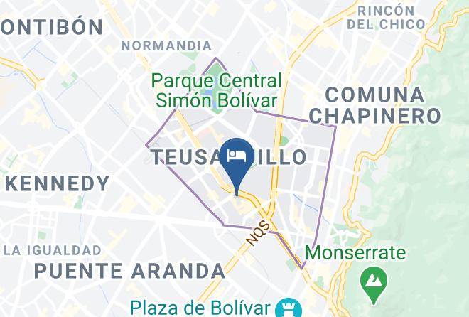 Hotel Pasajero Suites Corferias Map