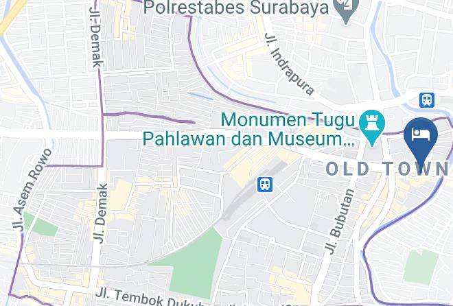 Kota Surabaya - Hotel Pasar Besar Maps