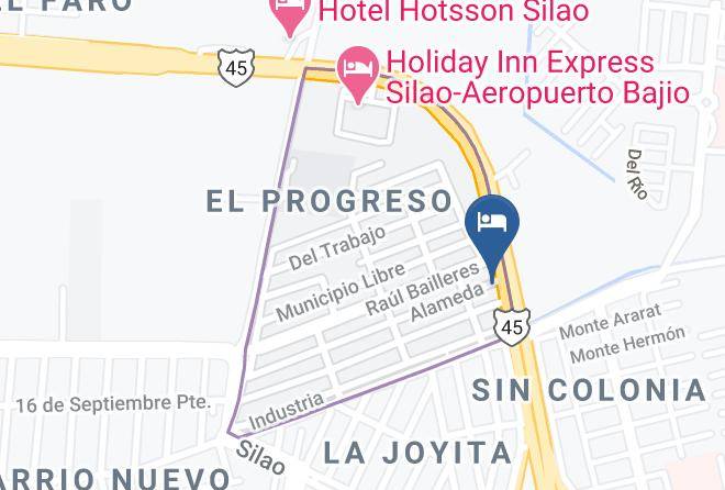 Silao De La Victoria - Hotel Paseo De La Montana Maps