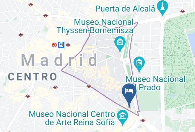 Madrid - Hotel Paseo Del Arte Maps