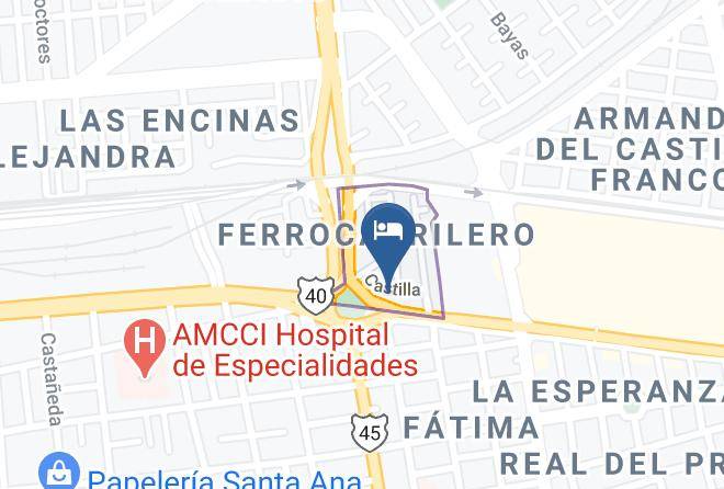 Durango Planta De Impregnacion Ferrocarrilera - Hotel Paseo Maps